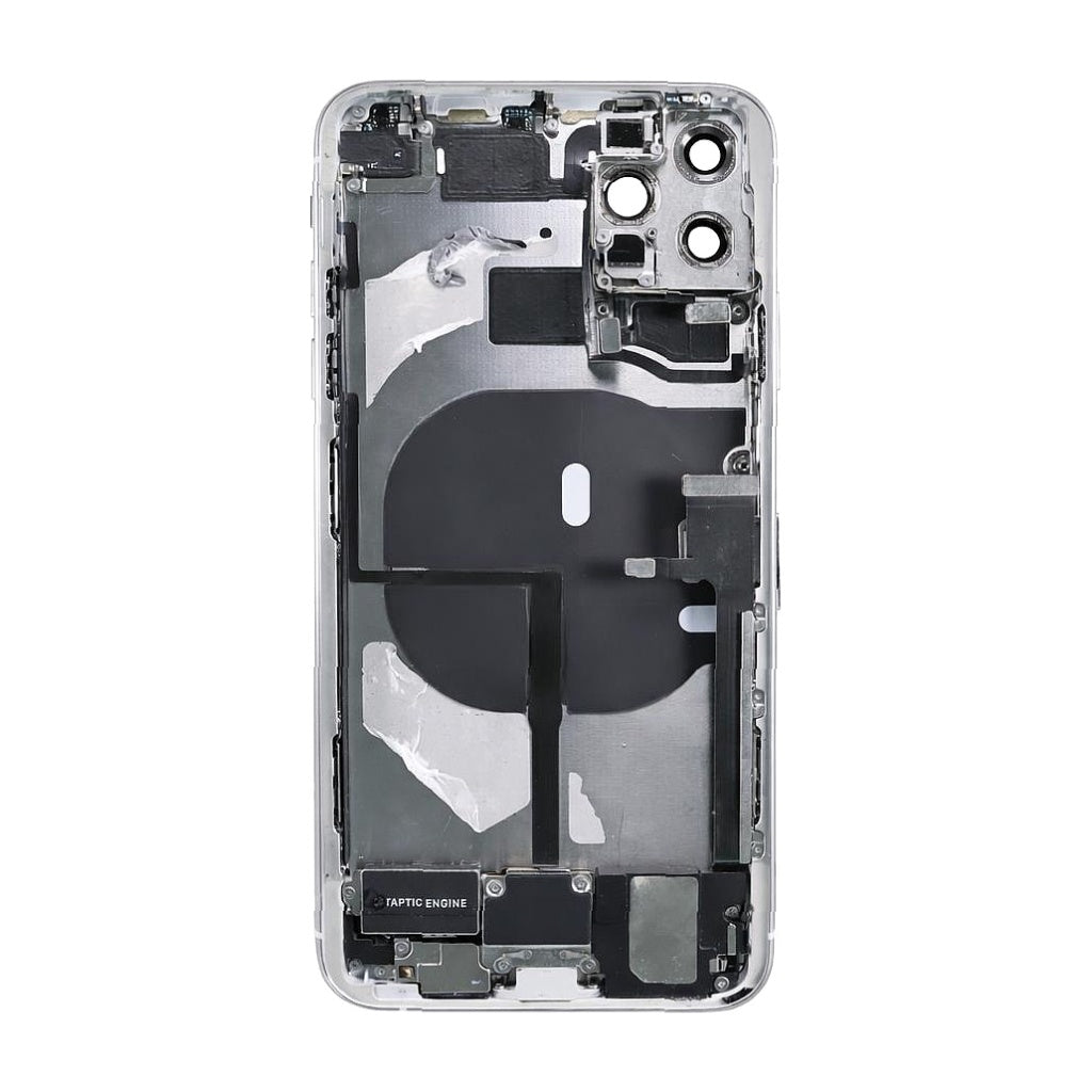 iPhone 11 Pro Max Back Housing With Small Parts - Silver (Genuine Pulled Grade A/B)