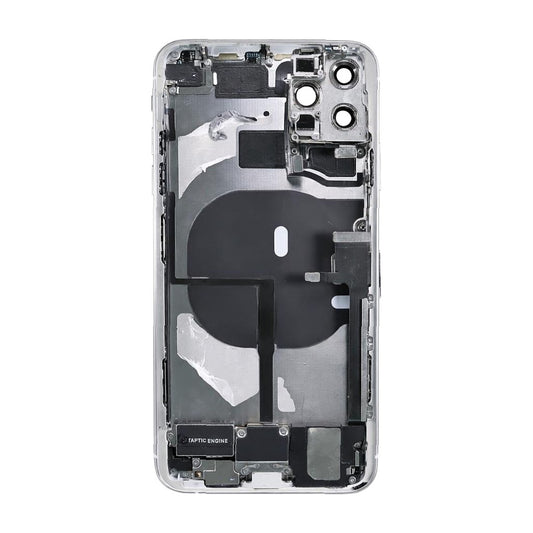iPhone 11 Pro Max Back Housing With Small Parts - Silver (Genuine Pulled Grade A/B)