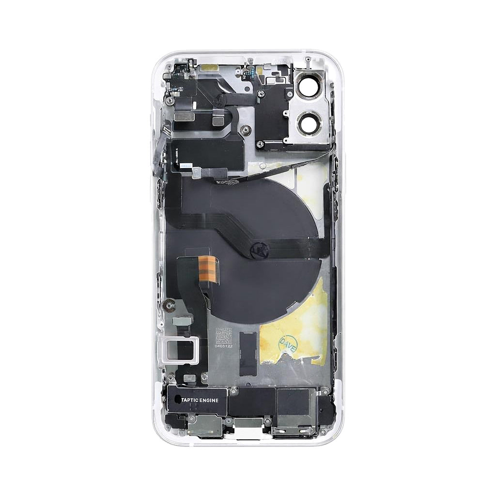 iPhone 12 Back Housing With Small Parts - White (Genuine Pulled Grade A/B)