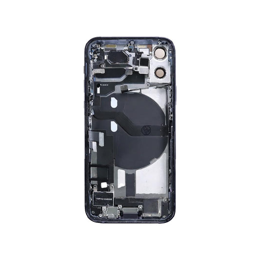 iPhone 12 Mini Back Housing With Small Parts - Black (Genuine Pulled Grade A/B)