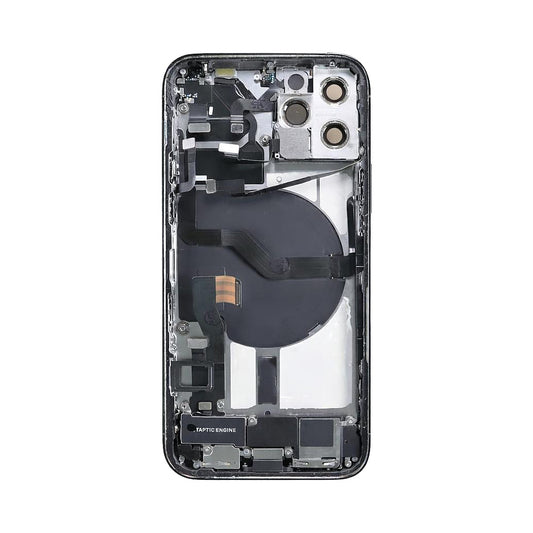 iPhone 12 Pro Back Housing With Small Parts - Graphite (Genuine Pulled Grade A/B)