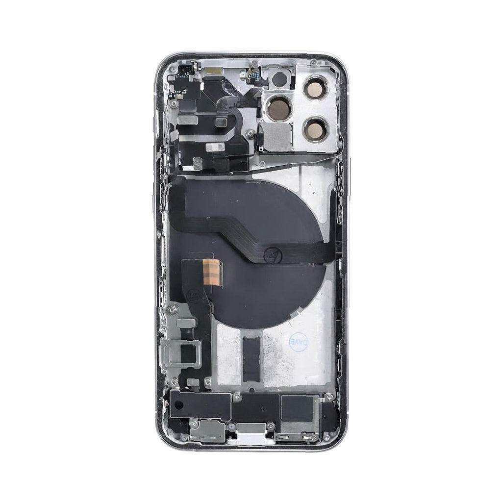 iPhone 12 Pro Back Housing With Small Parts - Silver (Genuine Pulled Grade A/B)