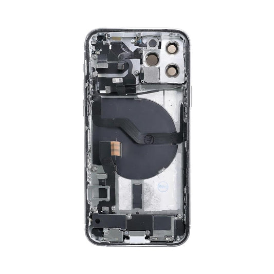 iPhone 12 Pro Back Housing With Small Parts - Silver (Genuine Pulled Grade A/B)