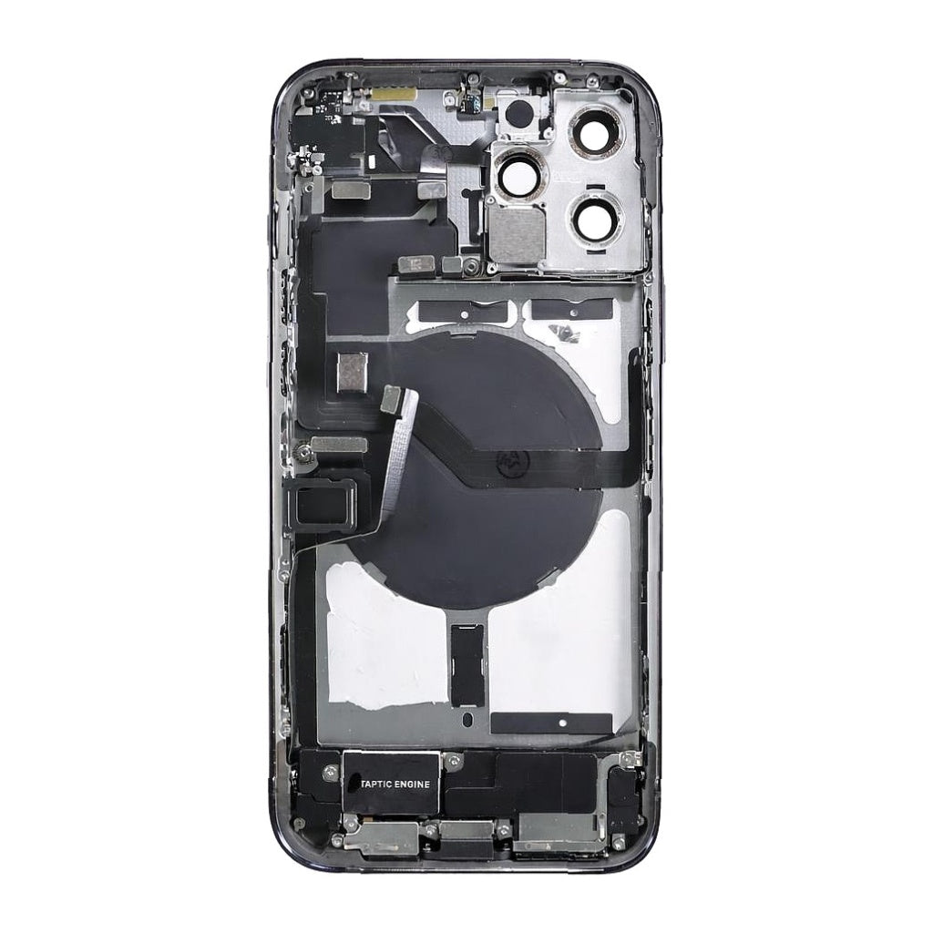 iPhone 12 Pro Max Back Housing With Small Parts - Graphite (Genuine Pulled Grade A/B)