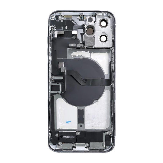 iPhone 12 Pro Max Back Housing With Small Parts - Silver (Genuine Pulled Grade A/B)