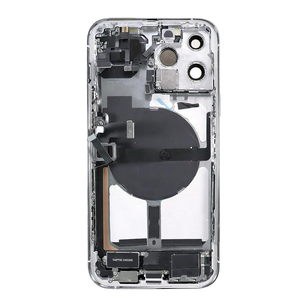 iPhone 13 Pro Max Back Housing With Small Parts - Silver (Genuine Pulled Grade A/B)