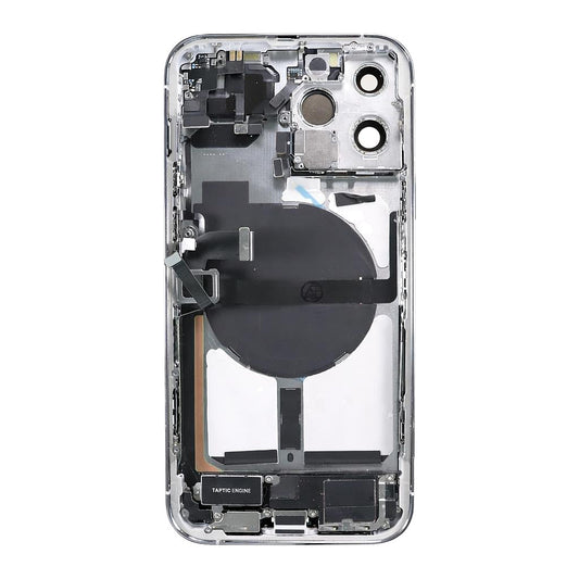 iPhone 13 Pro Max Back Housing With Small Parts - Silver (Genuine Pulled Grade A/B)
