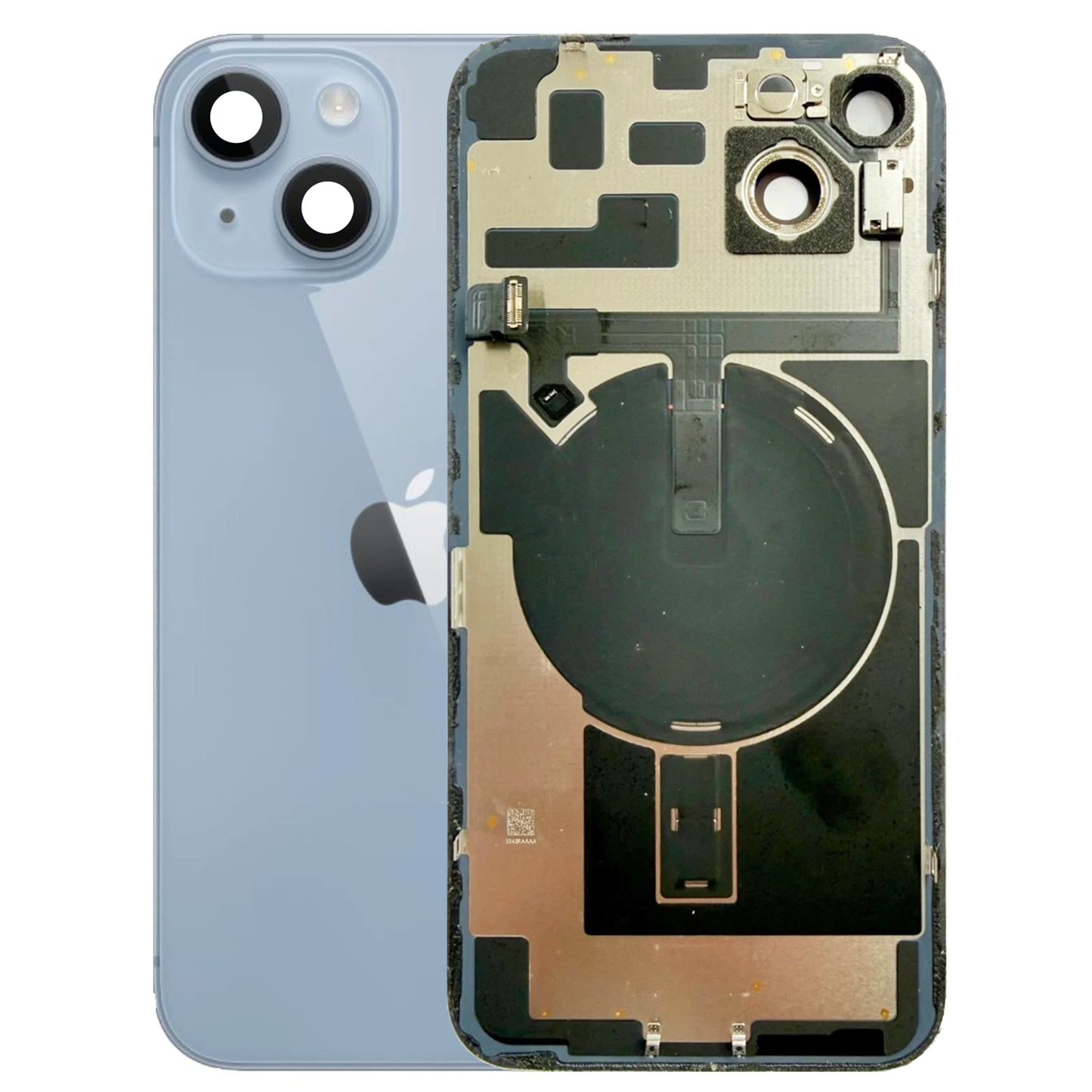 iPhone 14 Plus Back Glass with Small Parts - Blue (Genuine Pulled)
