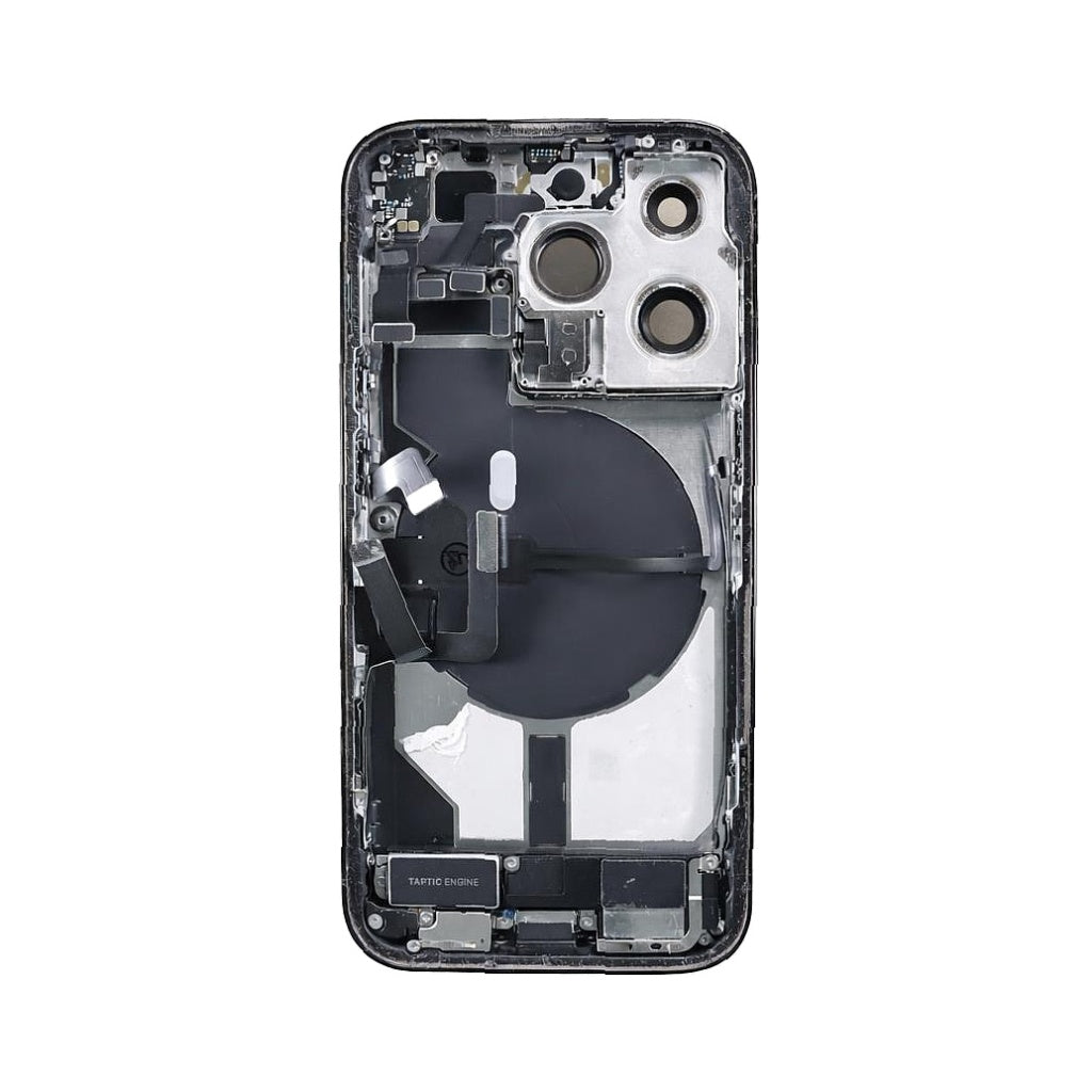 iPhone 14 Pro Back Housing With Small Parts - Space Black (Genuine Pulled Grade A/B)