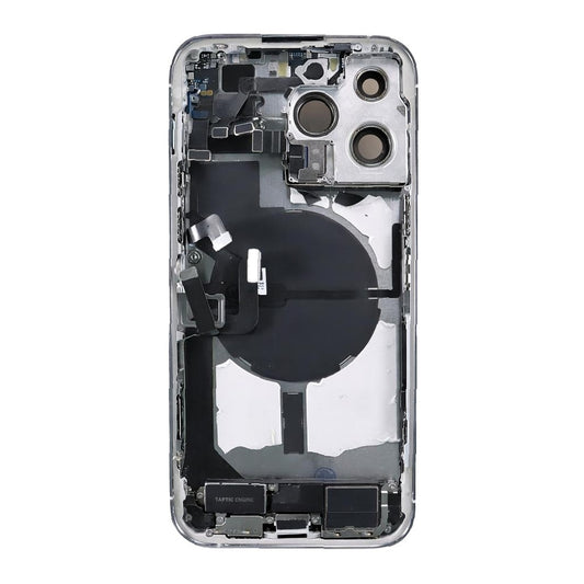 iPhone 14 Pro Max Back Housing With Small Parts - Silver (Genuine Pulled Grade A/B)
