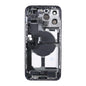 iPhone 14 Pro Max Back Housing With Small Parts - Space Black (Genuine Pulled Grade A/B)
