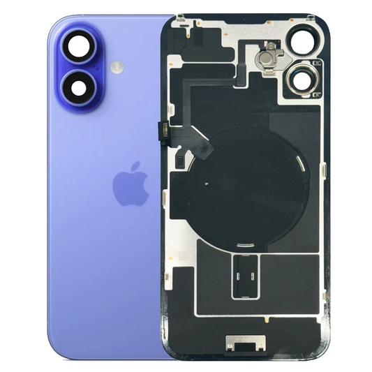 iPhone 16 Back Glass with Small Parts - Ultramarine (Genuine Pulled)