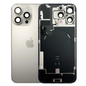 iPhone 16 Pro Max Back Glass with Small Parts - Natural Titanium (Genuine Pulled)