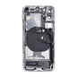 iPhone X Back Housing With Small Parts - Silver (Genuine Pulled Grade A/B)