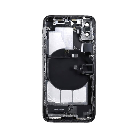 iPhone X Back Housing With Small Parts - Space Gray (Genuine Pulled Grade A/B)