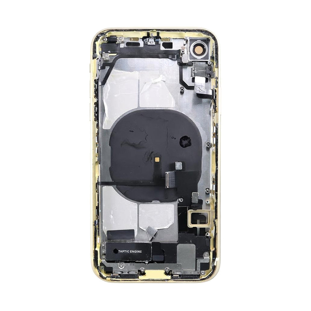 iPhone XR Back Housing With Small Parts - Yellow (Genuine Pulled Grade A/B)