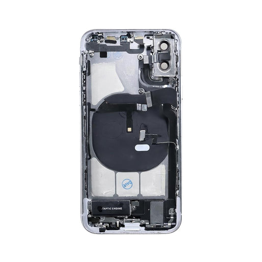 iPhone XS Back Housing With Small Parts - Silver (Genuine Pulled Grade A/B)