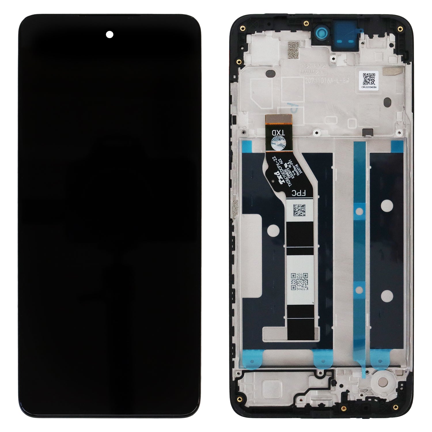 Motorola Moto E15 (XT2523-6, XT2523-7) LCD Display With Frame