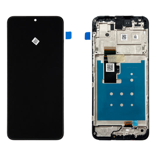 LCD Display Assembly With Frame for Motorola Moto G23  XT2333-3  XT2333-5   Genuine Service Pack  - Black 5D68C22092