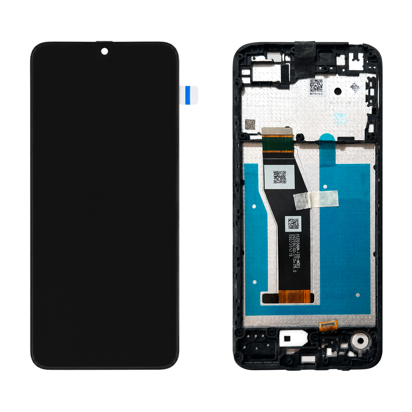 LCD Display Assembly With Frame for Motorola Moto E13  XT2345-2  XT2345-3   Genuine Service Pack  - Black 5D68C22340