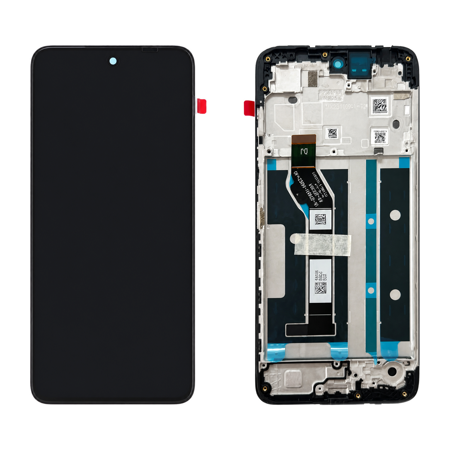 LCD Display Assembly With Frame for Motorola Moto G15   G15 Power  XT2521-3   XT2521-5   Genuine Service Pack  - Black 5D68C29273