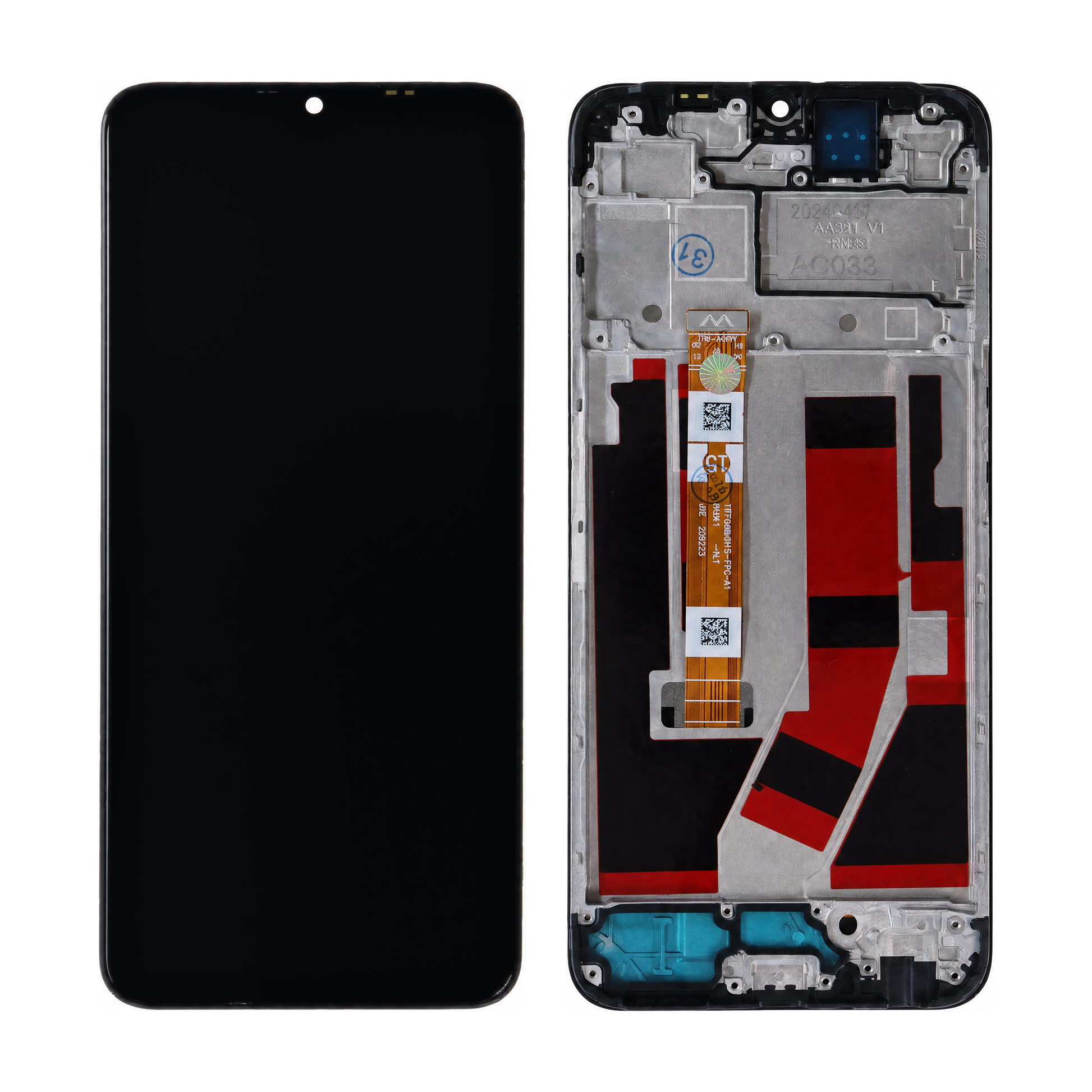 Oppo A77s (CPH2473) LCD Display With Frame replacement screen