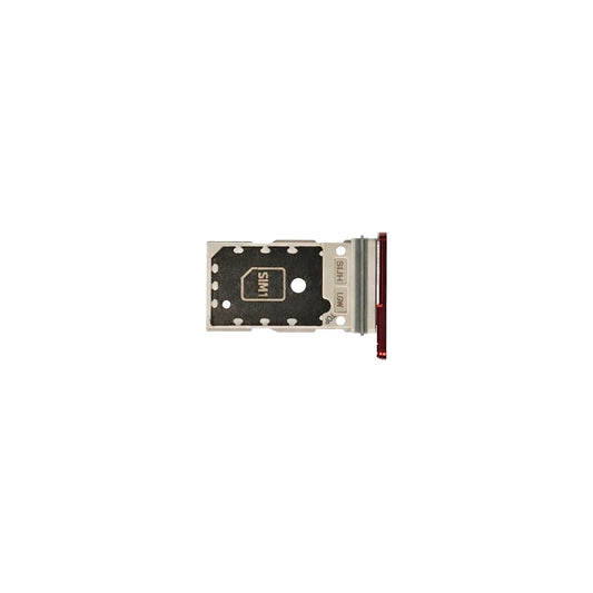 Sim Card Tray For Samsung Galaxy S22 Ultra 5G (SM-S908) - (Burgundy)