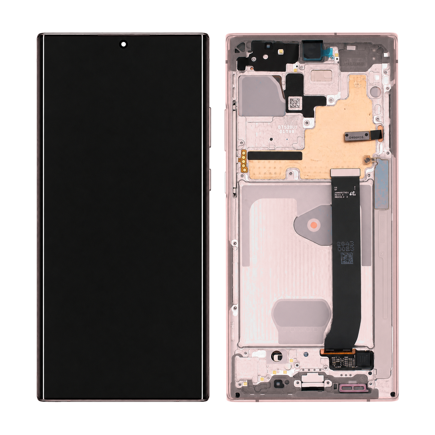 Samsung Galaxy Note 20 Ultra SM-N985F SM-N986B OLED Display Assembly With Frame Genuine Service Pack Mystic Bronze GH82-31453D