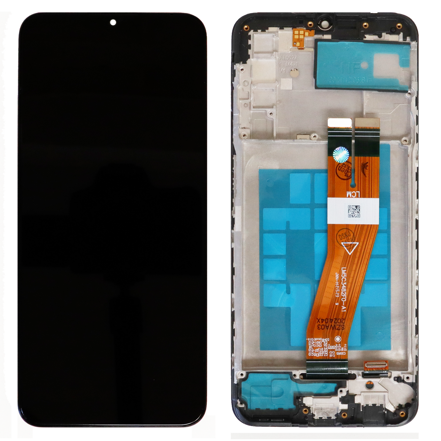 Samsung Galaxy A03s (SM-A037G, SM-A037M) LCD Display (Big Glass) With Frame