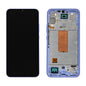 Samsung Galaxy A34 5G SM-A346B assembled genuine OLED display with light violet frame GH82-31200D - front and rear