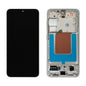 Samsung Galaxy S24 SM-S921B assembled genuine OLED display with marble grey frame GH82-33287B - front and rear