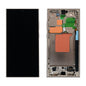 Samsung Galaxy S24 Ultra SM-S928B assembled genuine OLED display with titanium grey / orange / violet frame GH82-33396A - front and rear