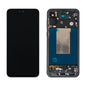 Samsung Galaxy A56 5G SM-A566B assembled genuine OLED display with black / graphite frame GH82-36829A - front and rear