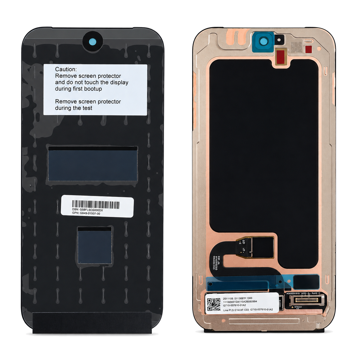 Google Pixel 10 genuine Service Pack OLED display assembly with frame and fingerprint sensor G949-01460-00