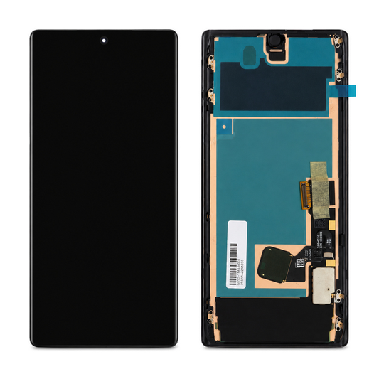 Google Pixel 6 Pro genuine Service Pack OLED display assembly with black frame and fingerprint sensor G949-00219-01