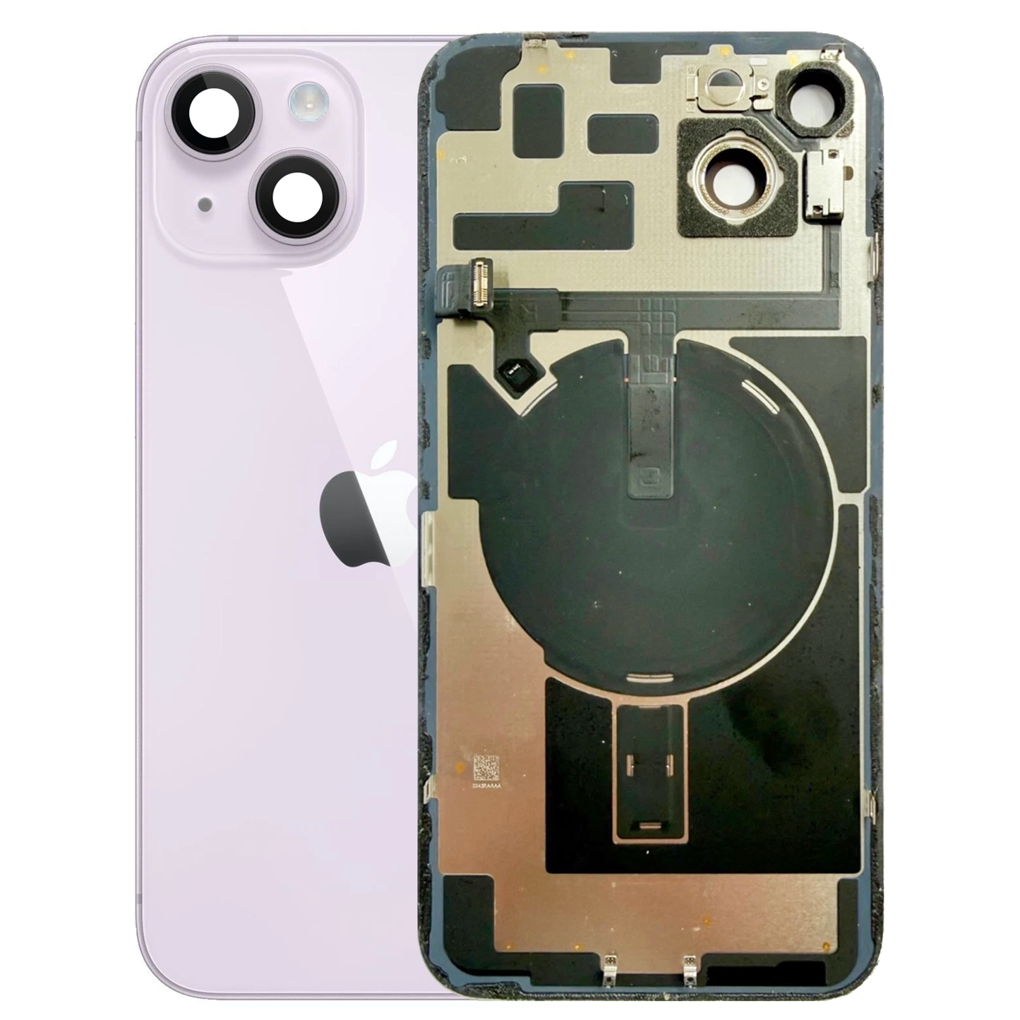 iPhone 14 Plus Back Glass with Small Parts - Purple (Genuine Pulled)