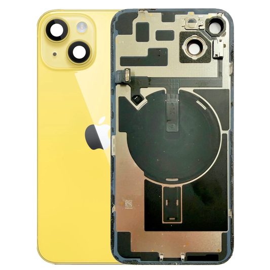 iPhone 14 Plus Back Glass with Small Parts - Yellow (Genuine Pulled)
