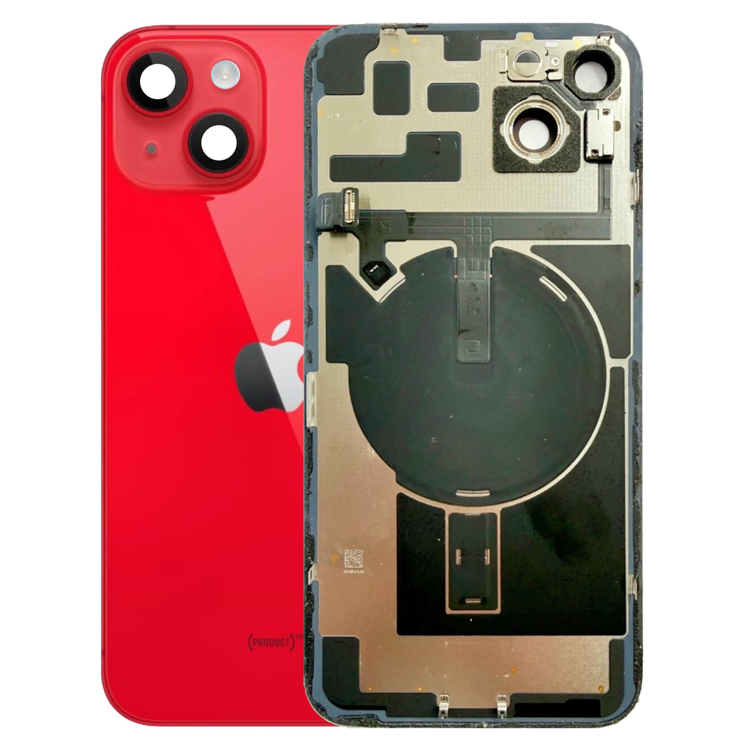 iPhone 14 Plus Back Glass with Small Parts - (PRODUCT)RED (Genuine Pulled)
