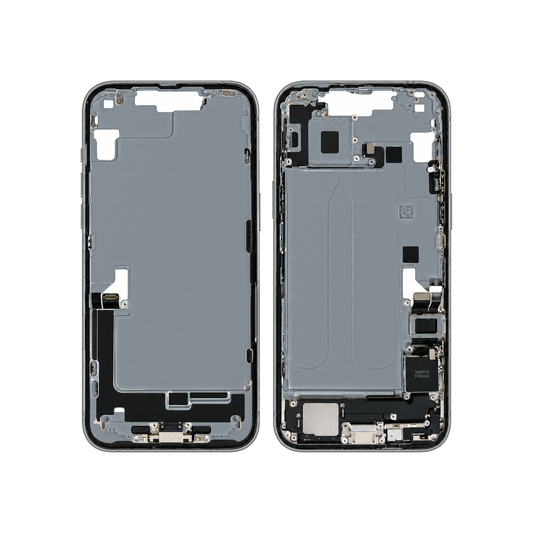 Mid-Frame Housing With Charging Port for Apple iPhone 14 Plus (Genuine Pulled Grade A/B) - Blue