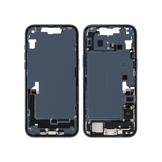 Mid-Frame Housing With Charging Port for Apple iPhone 14 Plus (Genuine Pulled Grade A/B) - Midnight