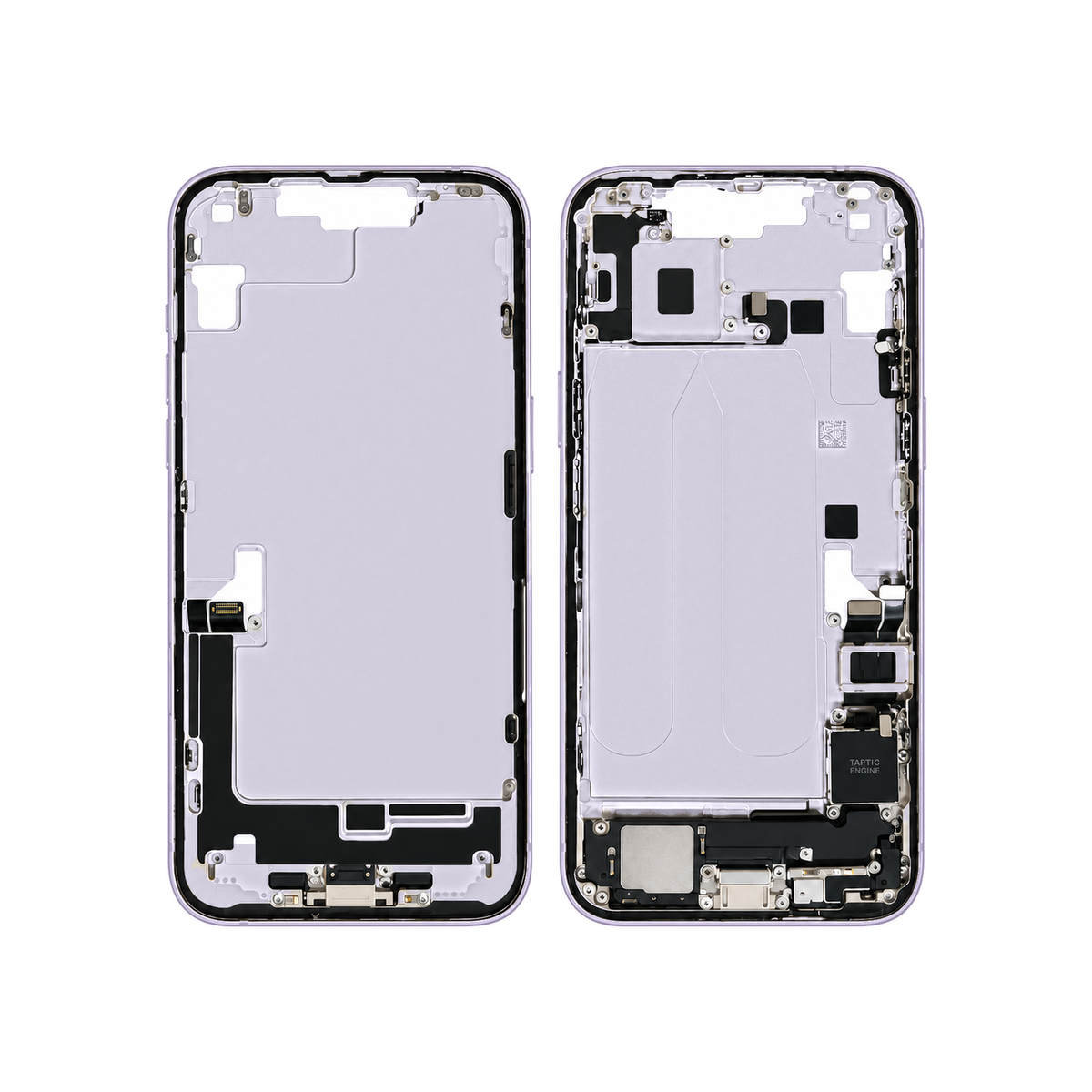 Mid-Frame Housing With Charging Port for Apple iPhone 14 Plus (Genuine Pulled Grade A/B) - Purple