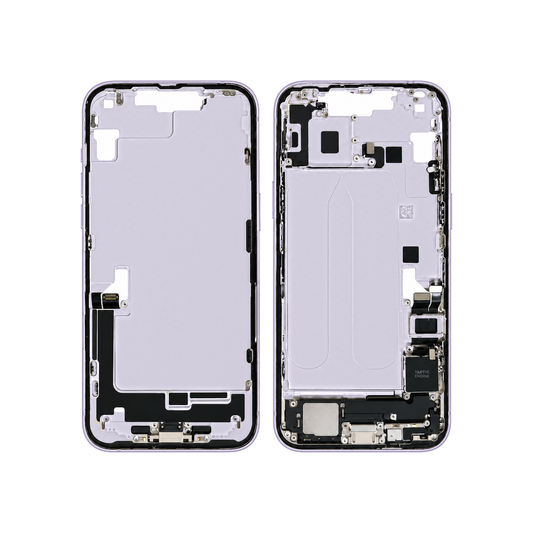 Mid-Frame Housing With Charging Port for Apple iPhone 14 Plus (Genuine Pulled Grade A/B) - Purple
