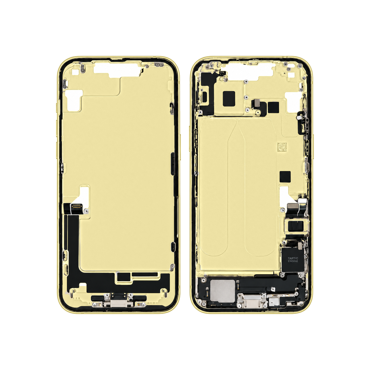Mid-Frame Housing With Charging Port for Apple iPhone 14 Plus (Genuine Pulled Grade A/B) - Yellow