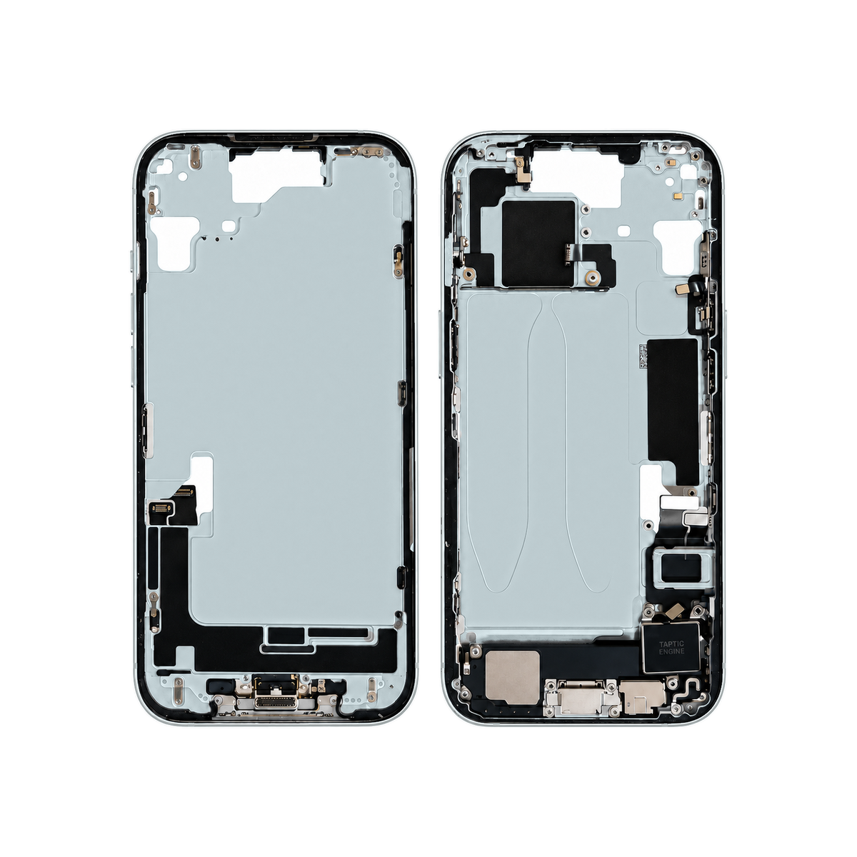 Mid-Frame Housing With Charging Port for Apple iPhone 15 (Genuine Pulled Grade A/B) - Green