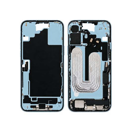Mid-Frame Housing With Charging Port for Apple iPhone 16 Plus (Genuine Pulled Grade A/B) - Teal