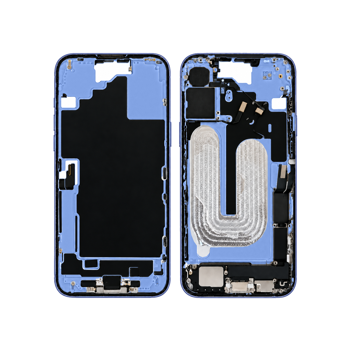 Mid-Frame Housing With Charging Port for Apple iPhone 16 Plus (Genuine Pulled Grade A/B) - Ultramarine
