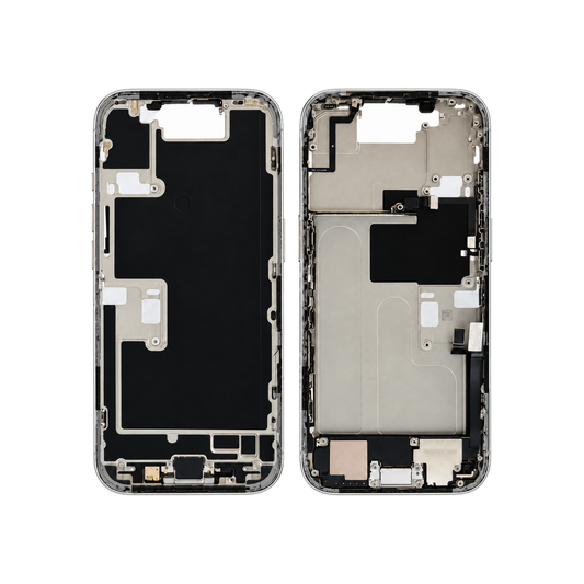 Mid-Frame Housing With Charging Port for Apple iPhone 16 Pro (Genuine Pulled Grade A/B) - White Titanium