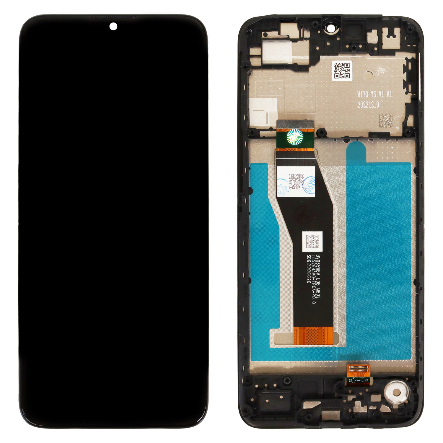 Motorola Moto E13 (XT2345-1, XT2345-2) LCD Display - With Frame