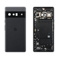 Back Glass for Google Pixel 6 Pro - Stormy Black (Genuine Pulled Grade A/B) - front and rear views