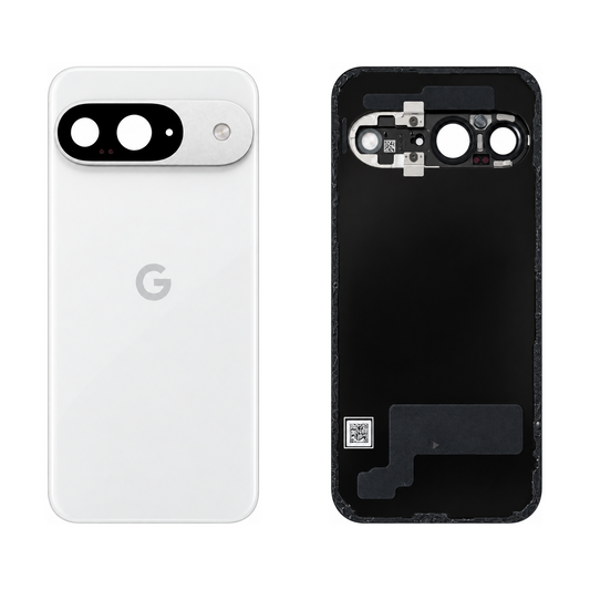 Back Glass for Google Pixel 9 - Porcelain (Genuine Pulled Grade A/B) - front and rear views